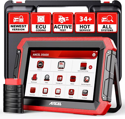 ANCEL DS600 All System Car OBD2 Scanner Diagnostic Bi-directional K-ey Coding