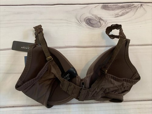 Natori womens size 32D coffee brown bra lace detail adjustable straps underwired - Bild 2 von 8