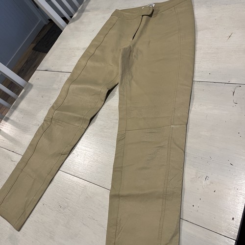 BAGATELLE Pants Women’s 4P Petite leather Tan pant - Picture 4 of 13