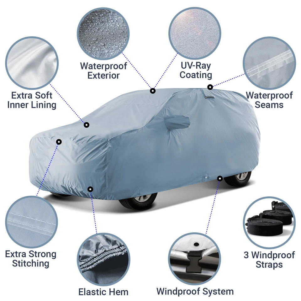 100 % impermeable/todo tipo de clima para [SATURN VUE] Premium personalizada mejor cubierta de auto SUV Foto 3 de 4