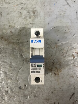 20 Amp TYPE D 10kA MCB Disjoncteur EMDH 120 &Eacute;quipements