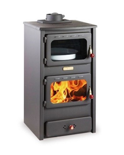 Pretty legna Stufa Camino Bruciatore Log combustibile solido con forno top  in ghisa | eBay