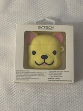 BYTECH True Wireless Case For Apple Airpods Yellow Dog With Keychain