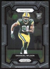2023 2542A Panini Prizm Rookie Emanuel Wilson Rookie Green Bay Packers #335