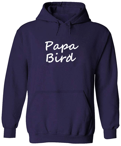 Papa Bird Mens Pullover Sweatshirt Hoodie Sweater Gift For New Dad Father Daddy - Picture 14 of 19