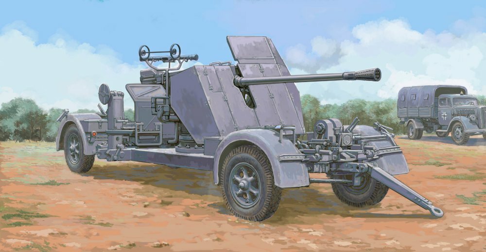 Trumpeter 02350 - 1:35 German 5 cm FLAK 41 - New
