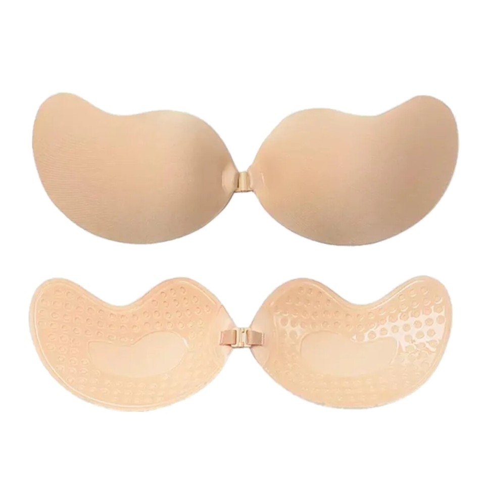 Silicone Strapless Push Up Bra Backless Self Adhesive Invisible Lace ...