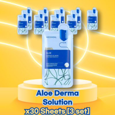 [K-Beauty] Mediheal Dermaplus Aloe Mask - Deep Moisturizing & Soothing, 30sheets