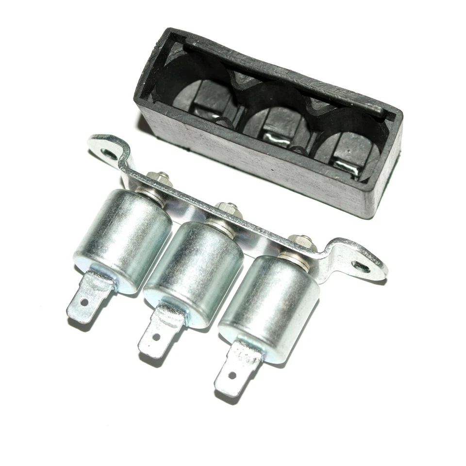 Condensador con cubierta y soporte para Triumph BSA Triples A50 AJS 47638 S2u Foto 3 de 4