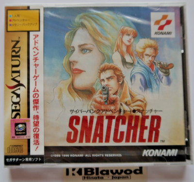 Sega Saturn SS NEU Snatcher Cyber Punk Abenteuer KONAMI Japan Import Kostenlo...
