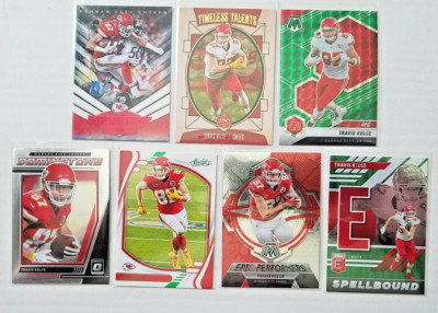 Travis Kelce 7-ct Assorted Lot (7) Kansas City Chiefs D3