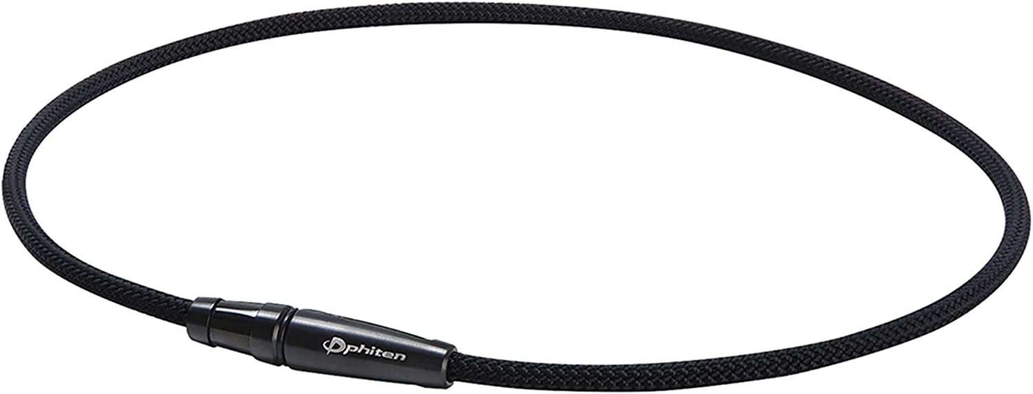 Phiten necklace RAKUWA neck X 100 leash model black 50 cm from Japan