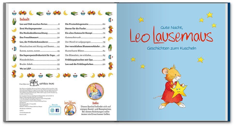 Thumbnail - Gute Nacht, Leo Lausemaus: Geschichten Zum Kuscheln | Sophia Witt |