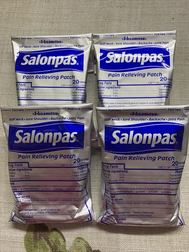 Salonpas Pain Relieving Patch 20/40/60/80/100/120/140 ct Hismitsu