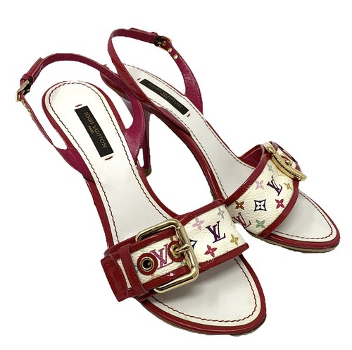 Louis VUITTON MONOGRAM MULTICOLOR TG #36.5 US 6.5 Scarpe con tacco BRON  rankab Bianco | eBay