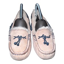 UGG Brett Chestnut Shearling Lined Moccasin Slipper Shoes US 7 / EU 38 / UK 5.5