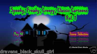 Classic Halloween Cartoons DVDs Felix Casper Betty Boop Bugs Bunny Popeye & more