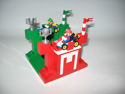 LEGO CUSTOM MADE NAPKIN HOLDER MARIO & LUIGI MARIO KART CARS NEW