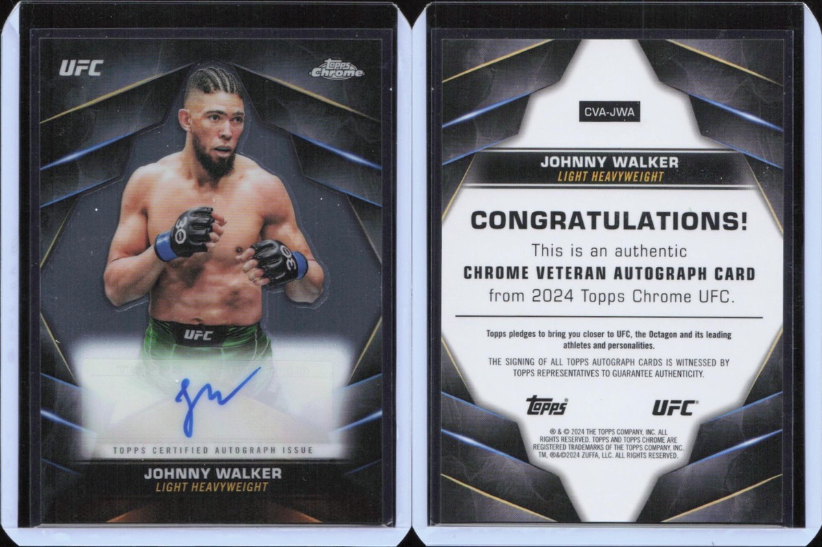 2024 Topps Chrome UFC Veteran Autograph Auto #JWA Johnny Walker | eBay