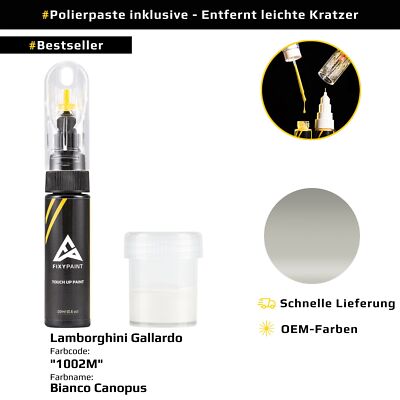 Lackstift für Lamborghini Gallardo Code: 1002M Bianco Canopus