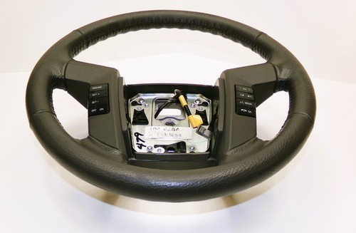 Ford F-150 Leather Steering Wheel F150 09-14 Brown Leather Dusk Gray - Picture 3 of 11