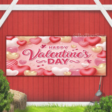 Happy Valentines Day 041 indoor outdoor banner sign