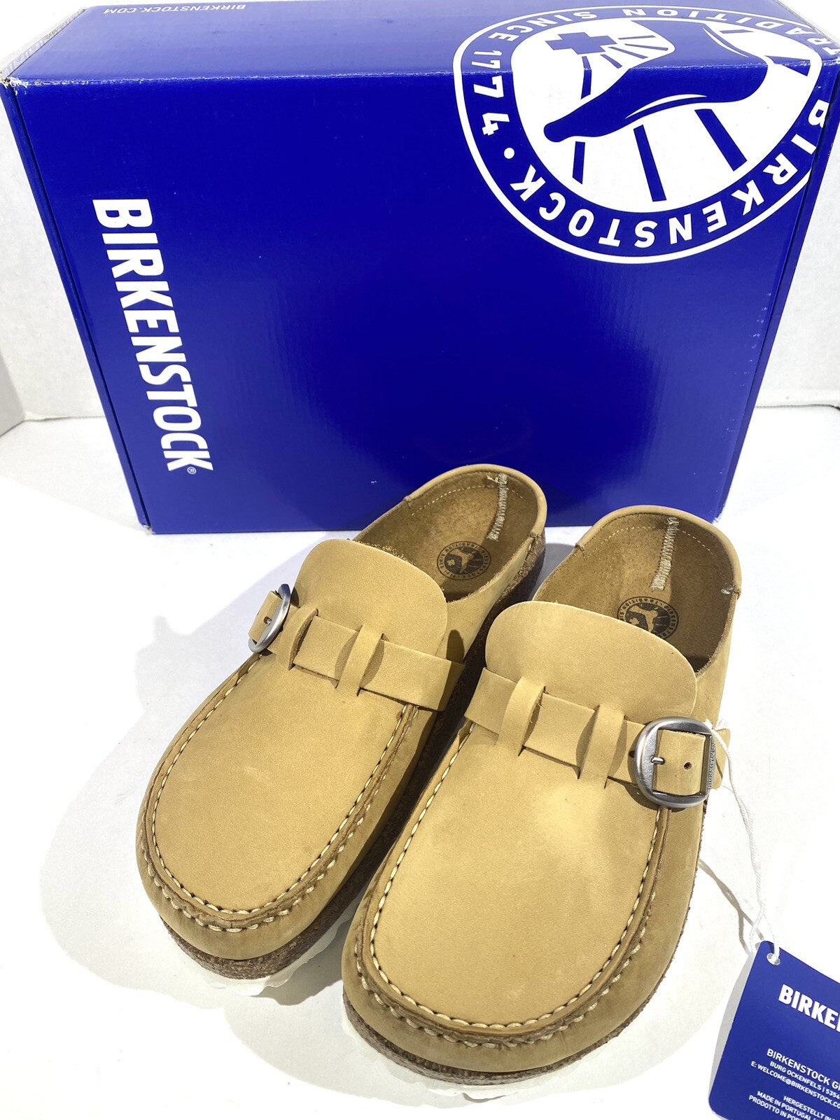 Birkenstock Buckley Women's Size 7 (EU38)N Fit Latte Cream Slip On Shoes  BK-87 | eBay