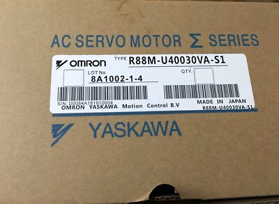 NEW Omron AC servo motor R88M-U40030VA-S1