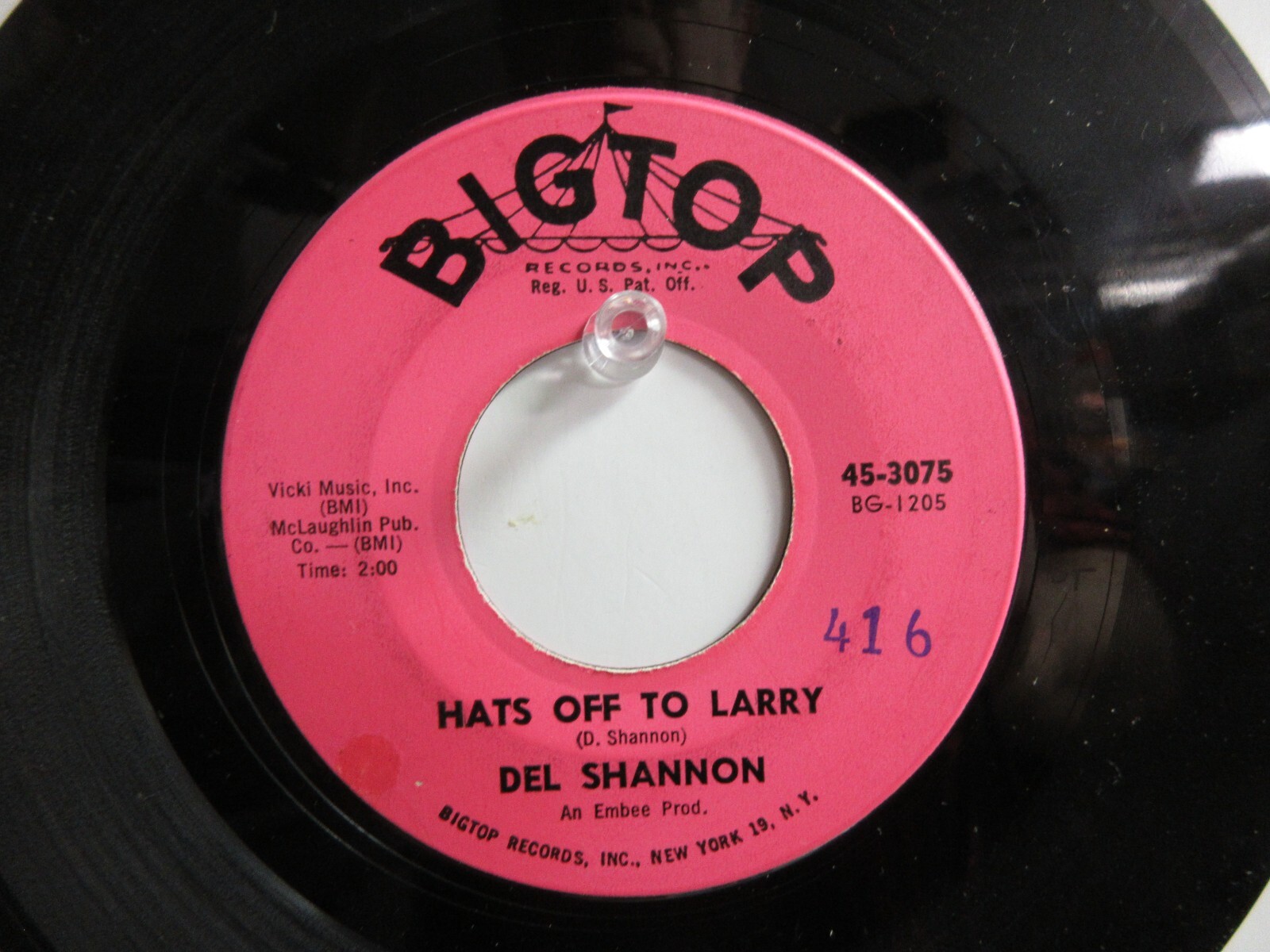 DEL SHANNON HIT 45 PICTURE HATS OF TO LARRY 1961 EBay del-shannon-hit-45-picture-hats-of-to-larry-1961-ebay