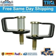 TRQ New Door Striker Bolts Pair For 1980-2011 Ford Lincoln Mercury Aerostar EXP