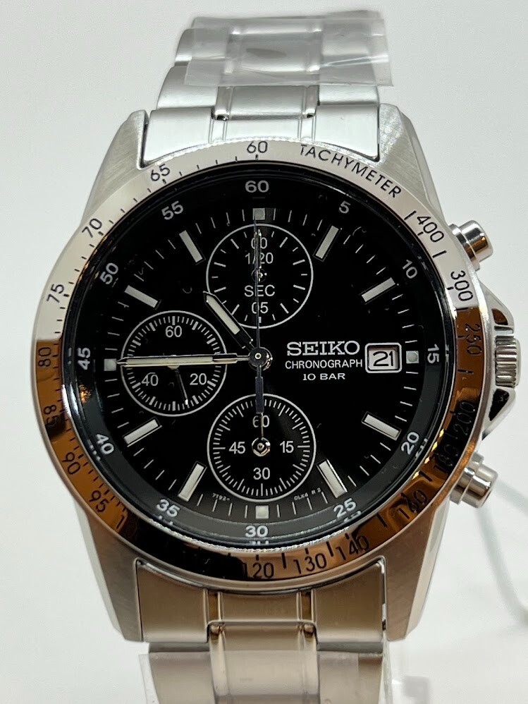 seiko セイコー SBTQ041 ブラック クロノグラフ　腕時計　新品未使用 スピリット セイコー 腕時計 SEIKO 時計 SPIRIT セイコー時計