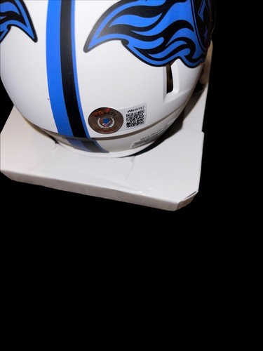 RYAN TANNEHILL Signed TENNESSEE TITANS MINI HELMET PRO BOWL QB Beckett 3 - Picture 2 of 2