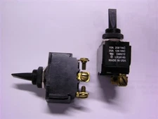 2 Carling E60272 / LR39145 SPDT (ON)- OFF-(ON) Momentary Toggle Switches