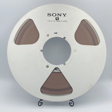 1x SONY Tonbandspule Alu - Spule NAB 26,5 - mit ungeprüftem Bandmaterial