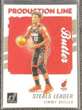 2021-22 Panini Donruss Jimmy Butler PRODUCTION LINE Steals Leader #4 Miami Heat