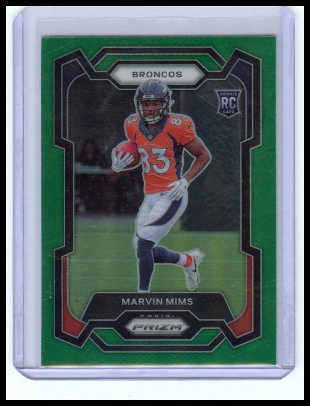 2023 Panini Prizm #327 Marvin Mims Green