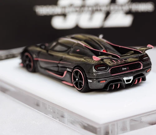 TPC 1:64 Full Carbon Pink One 1 Super Racing Sport Model Diecast Metal Car - Picture 4 of 9