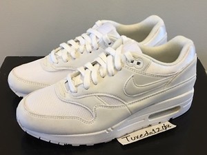 nuevo! Mujer Nike Max 1 talla 8 Triple Blanco Air Gamuza 90 ... nuevo! Mujer Nike Max 1 talla 8 Triple Blanco Air Gamuza 90 ...