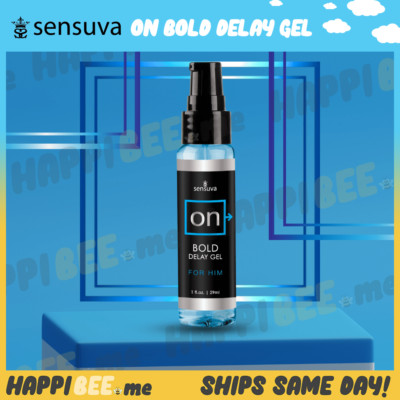 Sensuva On Bold Delay Gel For Him Spray Male Massage Lotion Serum