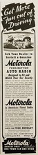 1940 AD.(XH73)~MOTOROLA PUSH-BUTTON CAR AND HOME RADIOS