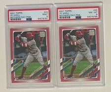 2X JO ADELL 2021 Topps Mother's Day Pink /50 PSA 9 #43