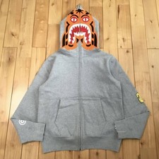 BAPE Tiger full zip hoodie Gray A Bathing Ape Size S