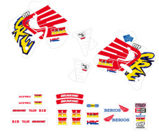 kit adesivi completi grafiche Honda Cr 125 250 1992 1993 1994 moto cross Team