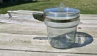 VIntage Pyrex Flameware, TOP, and Lid of Double Boiler 6762-U Nice Shape!