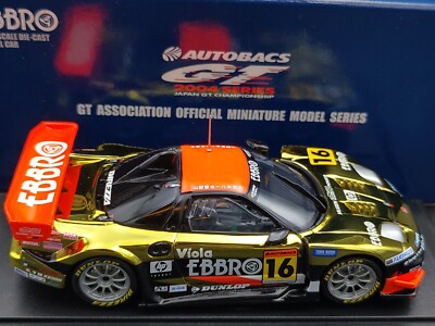 EBBRO 1:43 SCALE JGTC 2004 M-TECH HONDA NSX SUZUKA #16 DIE CAST