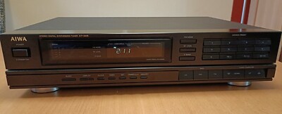 Vintage AIWA Stereo Tuner Model-No. XT-005K (UK-Modell) schwarz FUNKTIONSFÄHIG