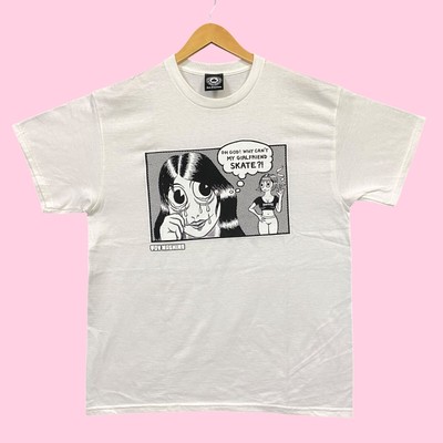 Thrasher x Toy Machine Why Can't My Girlfriend Skate Tee L