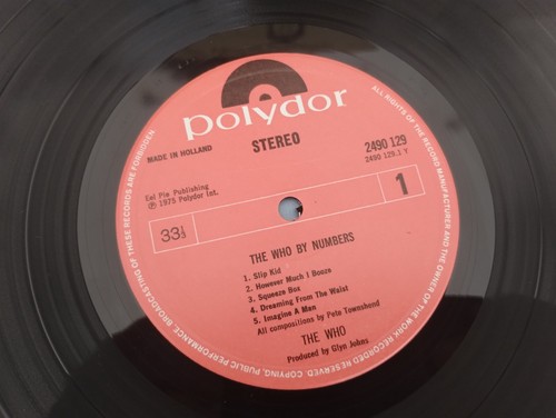 The Who - The Who By Numbers 1975 – Netherlands LP Numbered NEAR MINT Vinyl - Picture 4 of 5