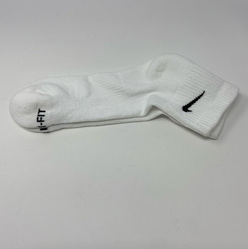 NIKE Youth Performance Cushion Crew Quarter Socks Large - 1 Pair - New - Picture 5 of 5
