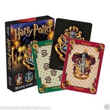 HARRY POTTER - HOUSE CRESTS - PLAYING CARD DECK - 52 CARDS NEW